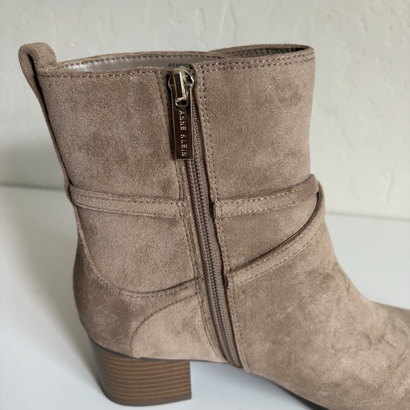ANNE KLEIN Akmoore Boot Women's Size 9.5M Sand Zip Up Bootie Boho Whimsical NIB - Picture 7 of 13